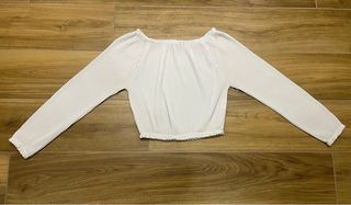 Camicia DANI bianca manica lunga arricciata