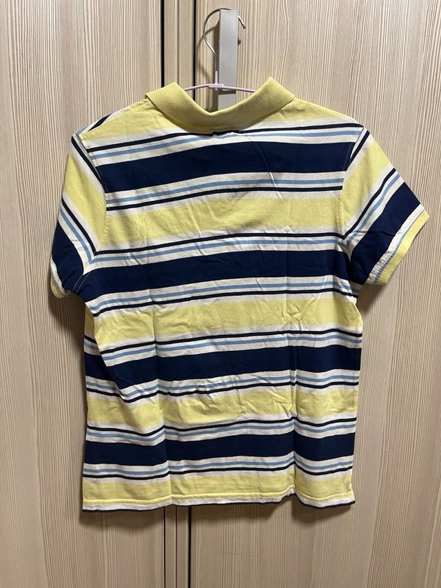 Polo niño rayas amarillo y azul talla 13-14