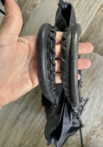 Borsa Balenciaga Pelle Blu Grigio