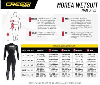 A ESTRENAR Traje Neopreno Cressi Morea Man 3mm M/3