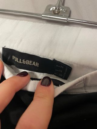 Pantalón de traje negro ancho