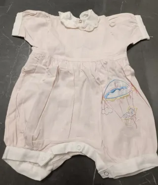 Tutina neonata Baby Mary rosa cotone 2 mesi