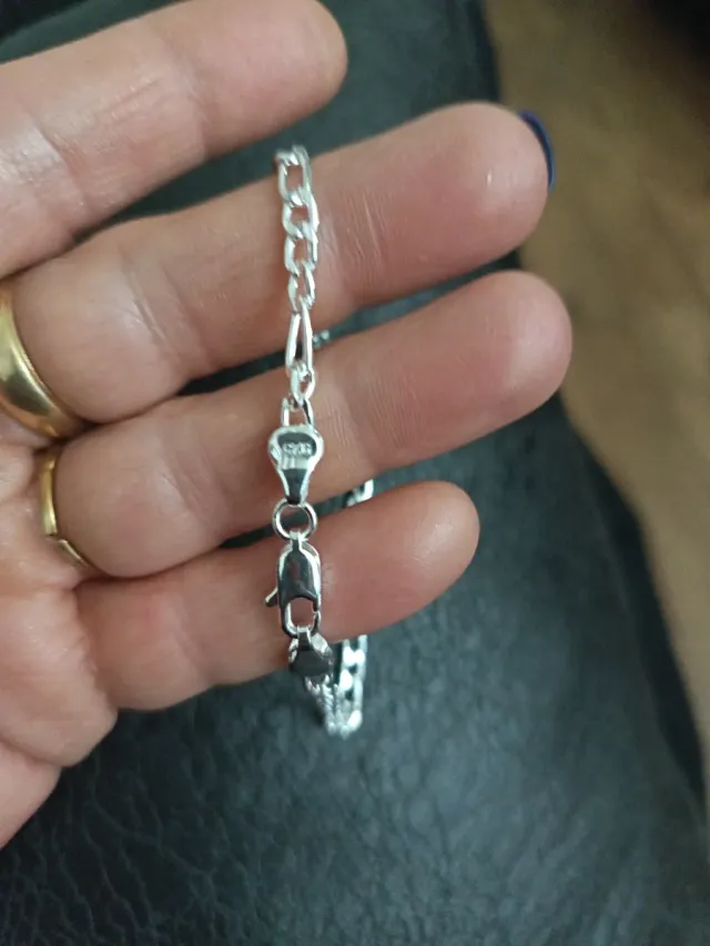 Conjunto Cadena 45cm y Pulsera 20cm Plata