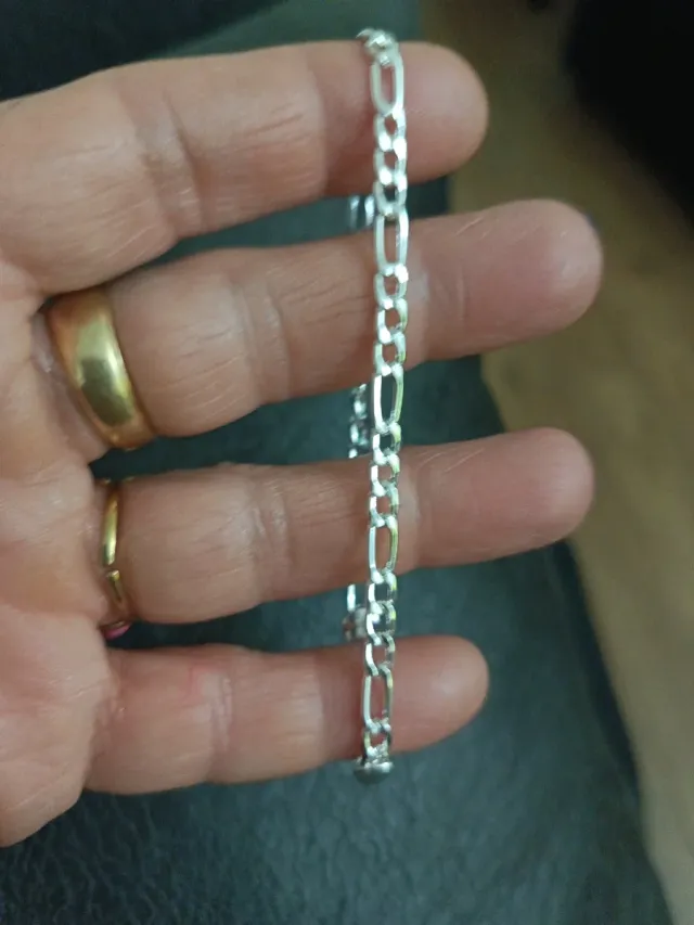 Conjunto Cadena 45cm y Pulsera 20cm Plata