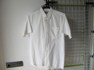 Camisa blanca manga corta