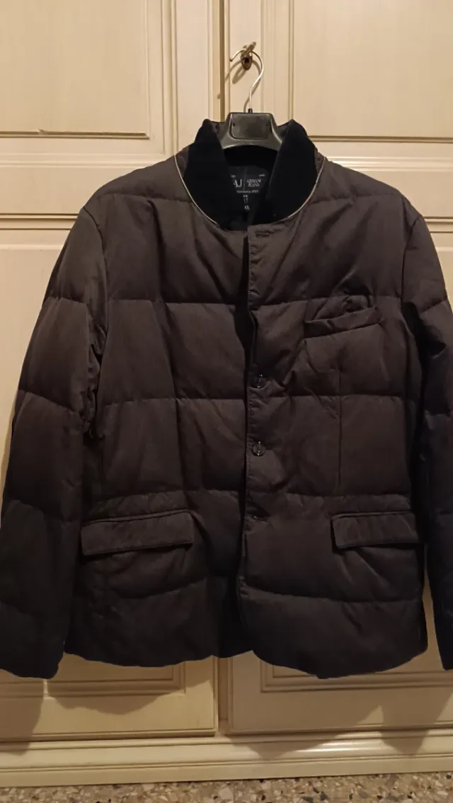 Giacca Armani Jeans Uomo Grigia Taglia XXL