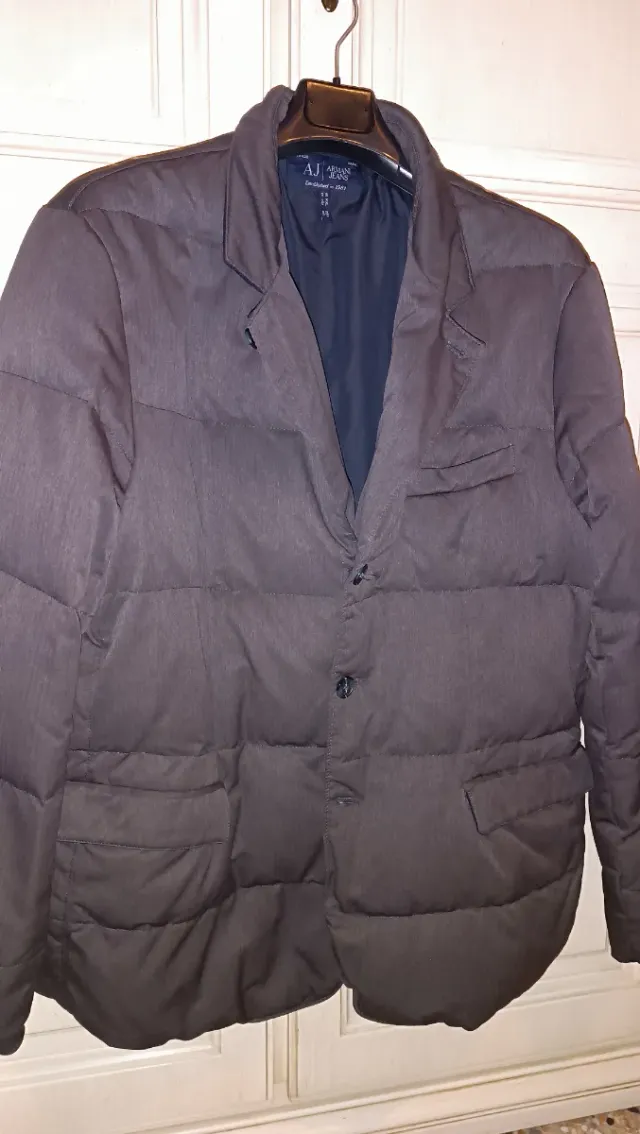 Giacca Armani Jeans Uomo Grigia Taglia XXL