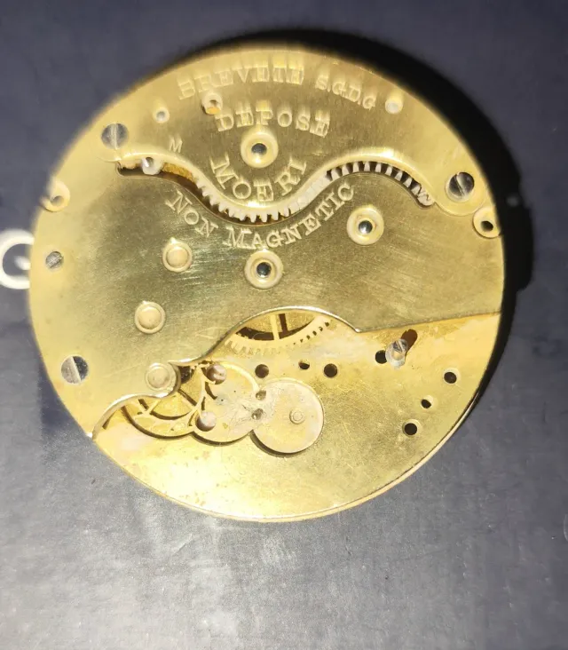 Movimiento Reloj Bolsillo Moeri Patentado