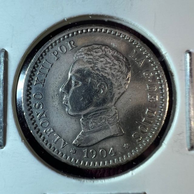 Moneda 50 céntimos Alfonso XIII 1904 Estrella 4