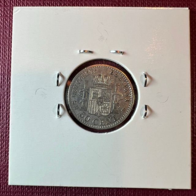 Moneda 50 céntimos Alfonso XIII 1904 Estrella 4