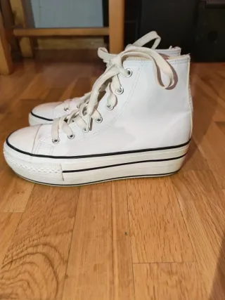 Bambas blancas de plataforma