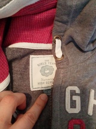 Sudadera niña High School Girl cremallera