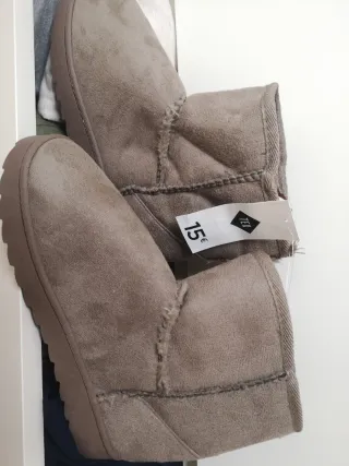 Botines Beige Talla 38 Nuevos con Etiqueta