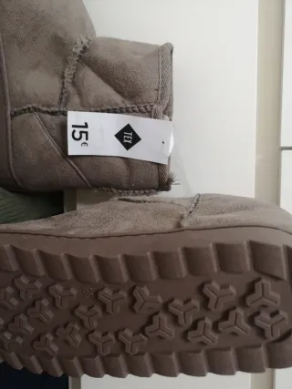 Botines Beige Talla 38 Nuevos con Etiqueta