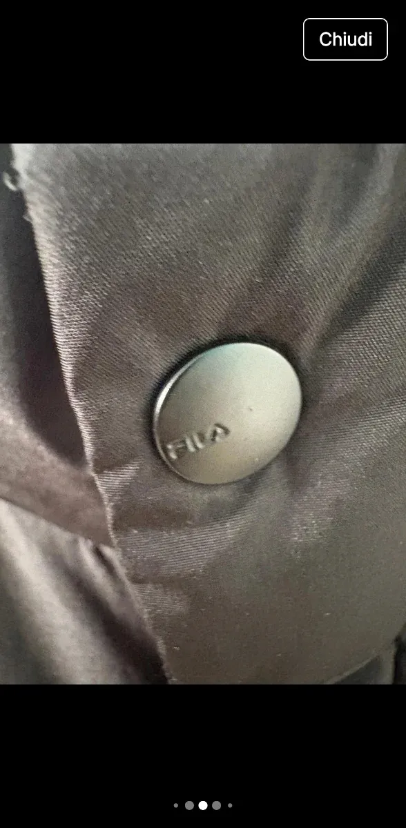 Piumino Fila nero e verde acqua