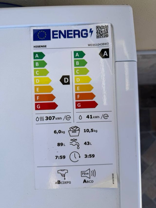 Lavasecadora Hisense