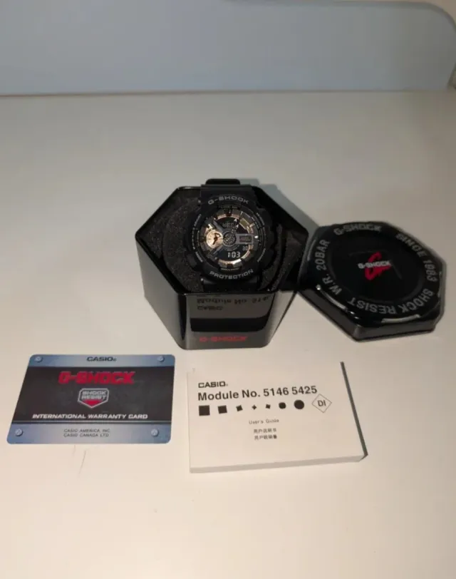 Reloj Casio GA-110RG Negro