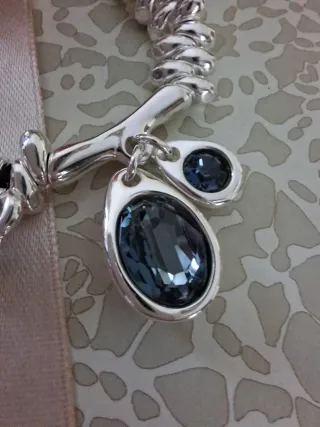 Bracciale Uno de 50 con cristalli blu