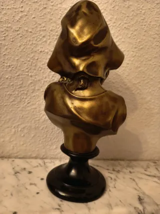 Figura decorativa niña con sombrero Caballo,pastor