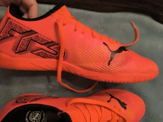 Zapatillas fútbol sala Puma Naranja/Negro