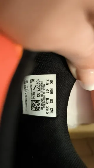 Zapatillas fútbol sala Puma Naranja/Negro