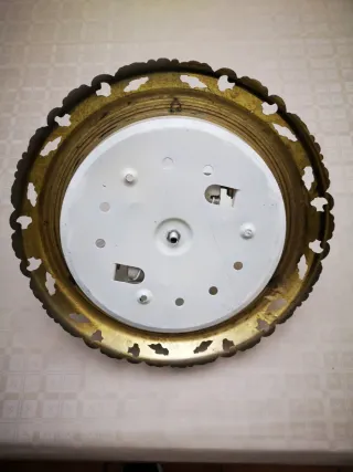 Lámpara de techo bronce y cristal