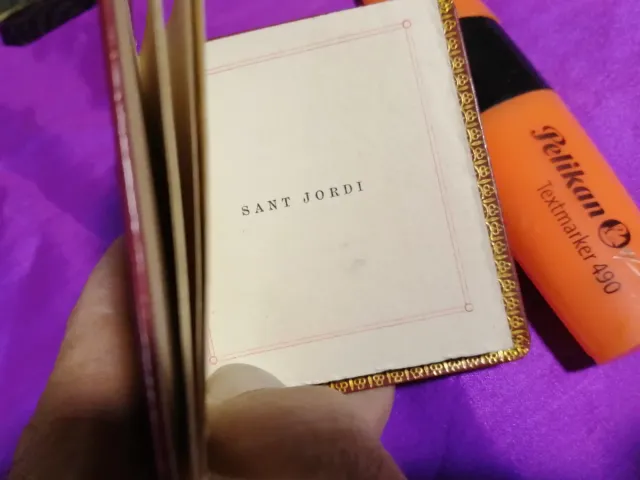 Libro miniatura Sant Jordi 1932.