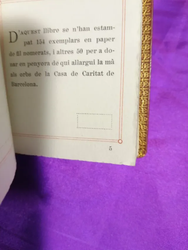 Libro miniatura Sant Jordi 1932.