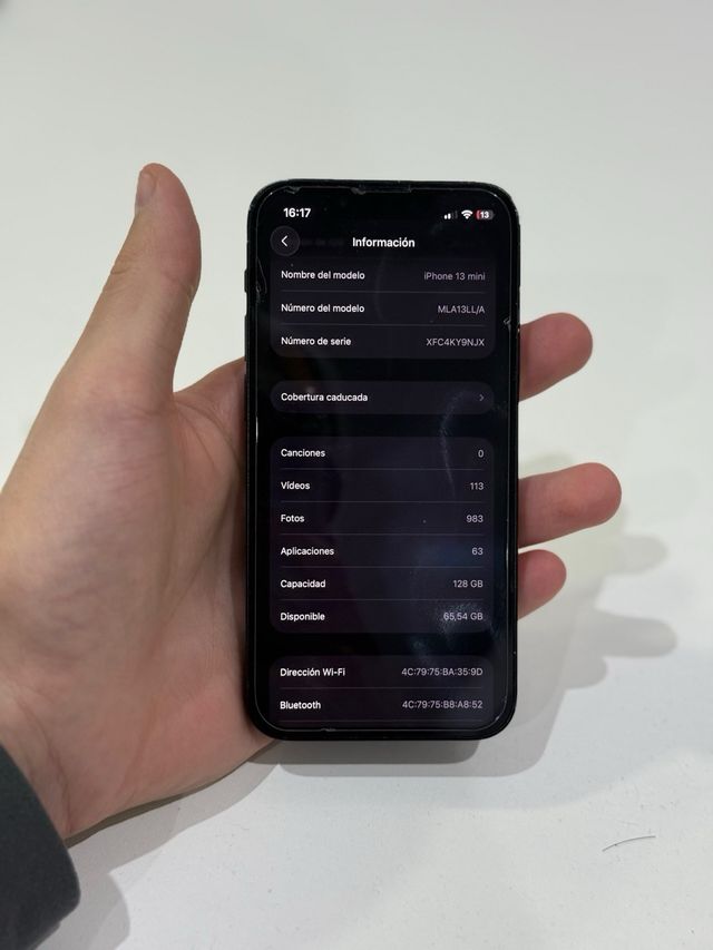 iPhone 13 Mini 128GB Negro