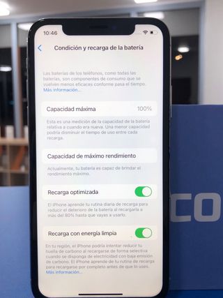 iPhone X 64GB Bianco IMPIEGATO BATTERIA 100%