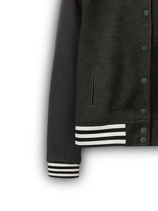 Felpa College Stradivarius Nera Bottoni