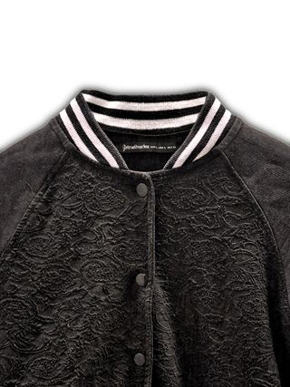 Felpa College Stradivarius Nera Bottoni