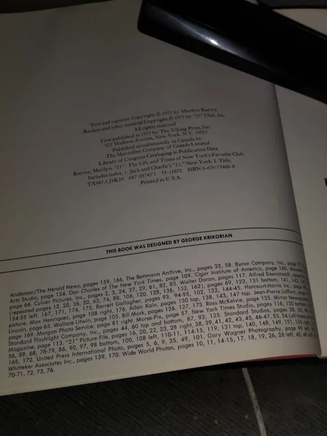 Club 21 New York 1975