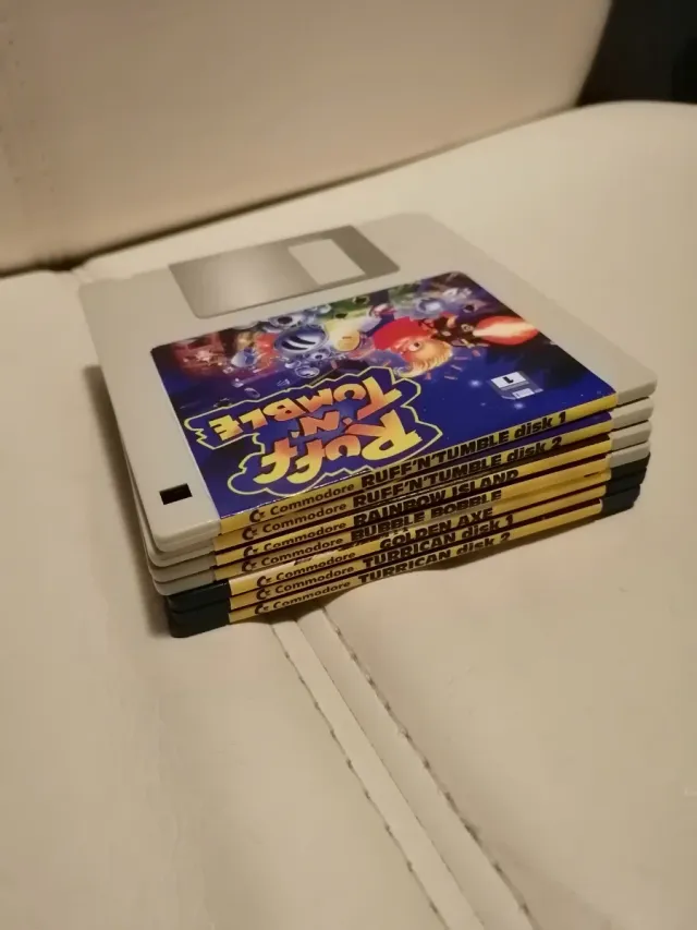 Etichette adesive per floppy disk Amiga 500