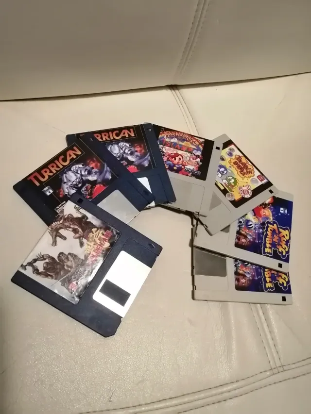 Etichette adesive per floppy disk Amiga 500