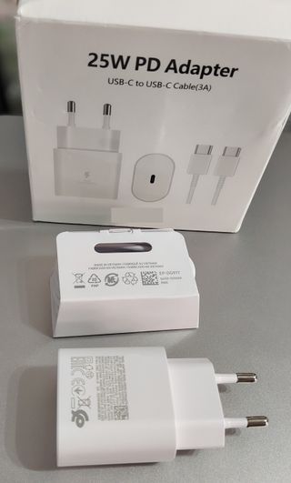 Cargador compartible Samsung 25W PD USB-C + Cable