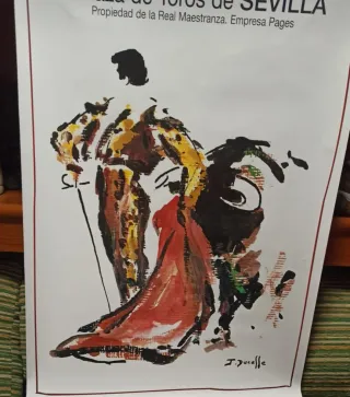 Cartel Toros Feria de Abril Sevilla 1995