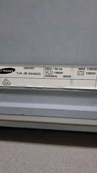 Microondas Grill Samsung Blanco