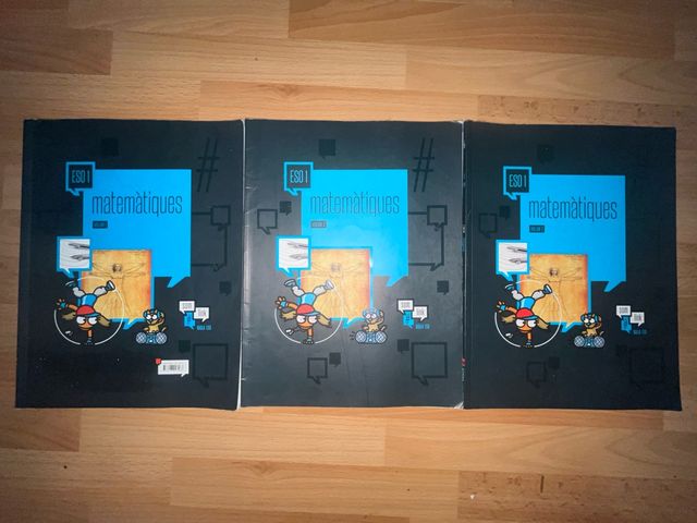 Volumen 1, 2 y 3 Libro de matemáticas 1 ESO