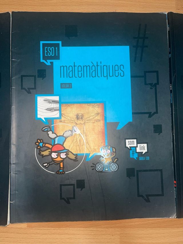 Volumen 1, 2 y 3 Libro de matemáticas 1 ESO