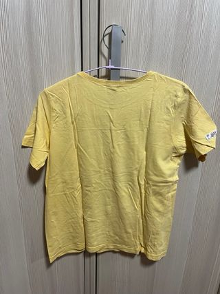 Camiseta amarilla niño con estampado surf talla 14