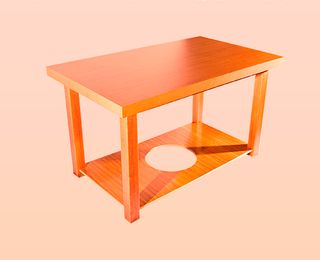 Mesa camilla doble tapa