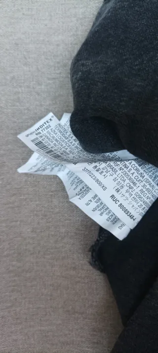 Falda mini Zara gris Talla XS