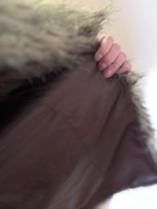 Chaleco de pelo marrón