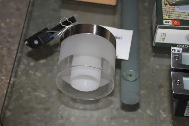 Lámpara Cristal y Metal