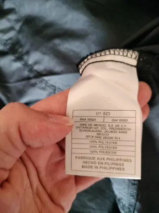 Giacca a vento Nike nera