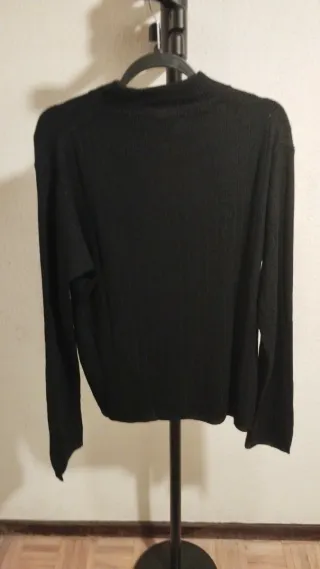 Jersey cuello alto negro
