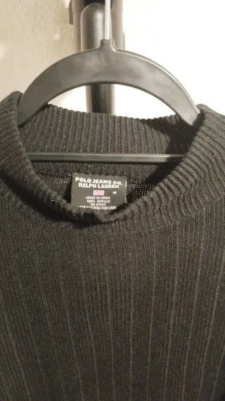 Jersey cuello alto negro