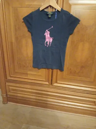 Camiseta Polo Ralph Lauren Negra Talla XS