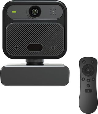 Webcam 4K UHD con micrófonos y control remoto